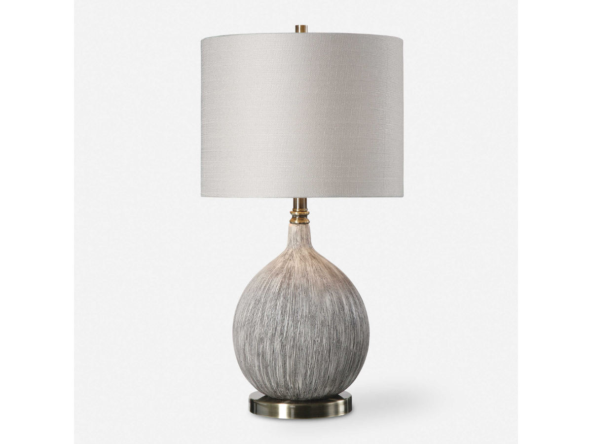 Abbyson Home Hedley Textured Ivory Table Lamp