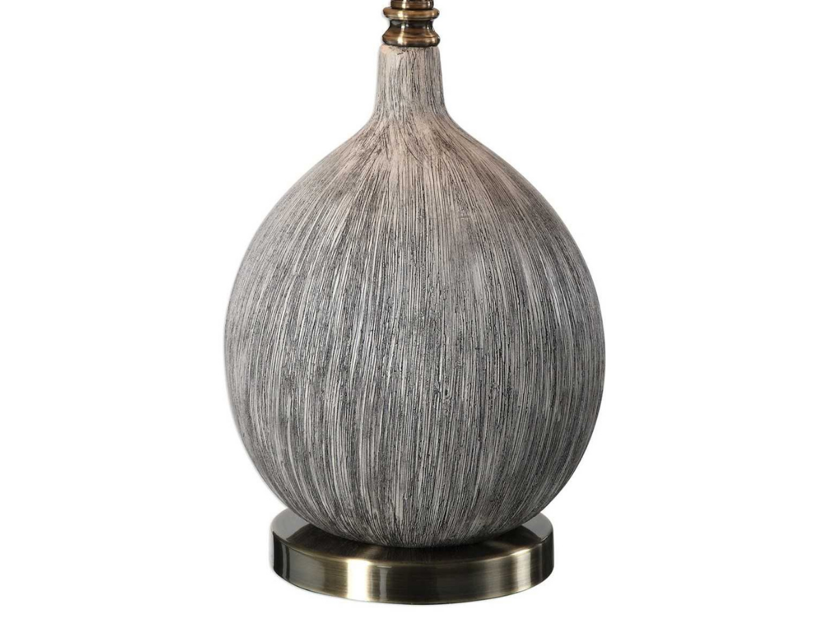 Abbyson Home Hedley Textured Ivory Table Lamp