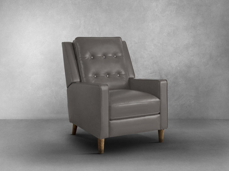 Holloway Mid-Century Leather Recliner