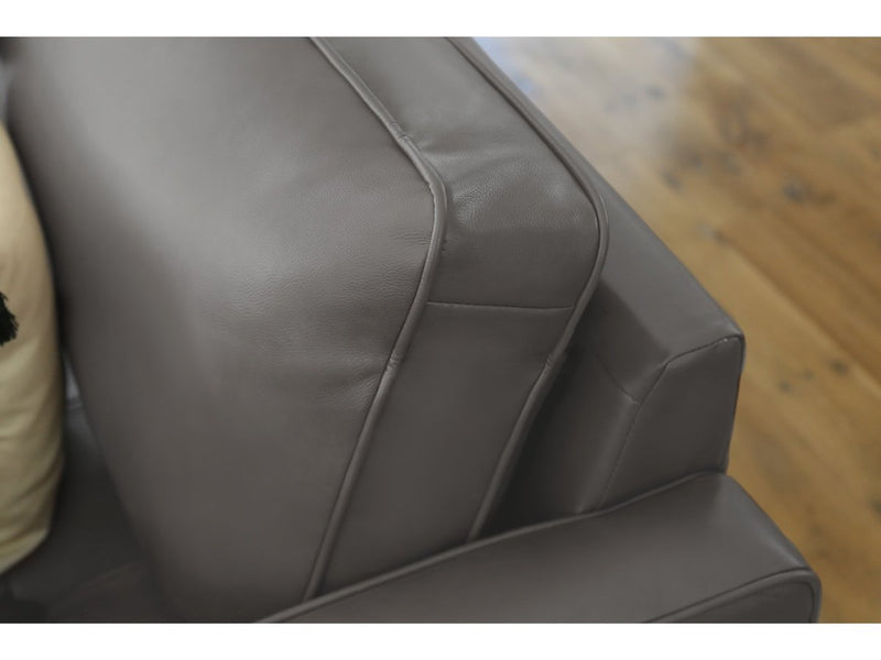 Holloway Mid-Century Leather Sofa