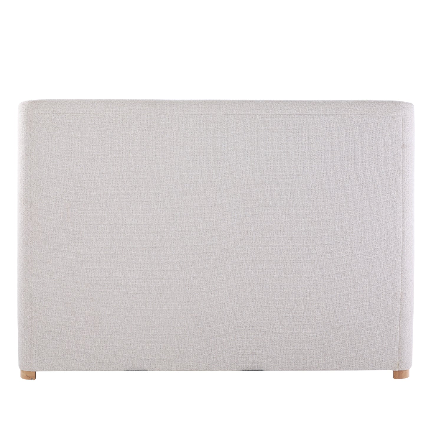 JoJo Fletcher Luciano Textured Woven Queen Sleigh Bed, Cream