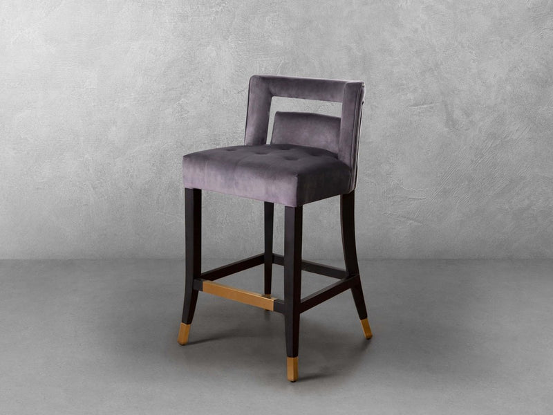 Jemma Velvet Counter Stool