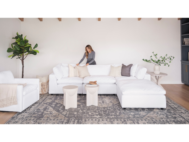 JoJo Fletcher Luxe Feather and Down 5-pc L-Shaped Sectional Set