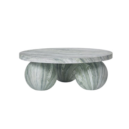 JoJo Fletcher Cosmo Faux Marble Coffee Table, Green