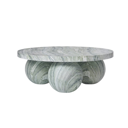 JoJo Fletcher Cosmo Faux Marble Coffee Table, Green