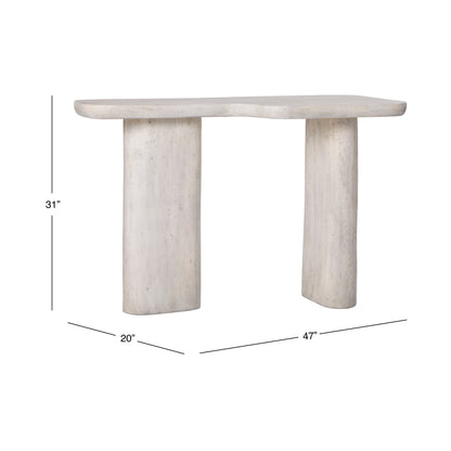Vienna Faux Travertine Sofa Table
