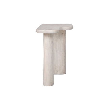 Vienna Faux Travertine Sofa Table
