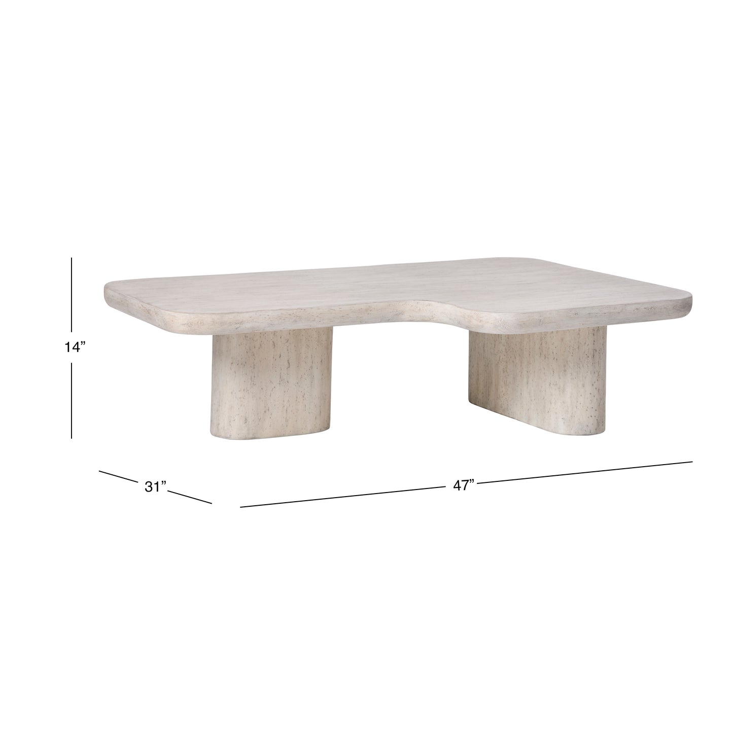 Vienna Faux Travertine Coffee Table