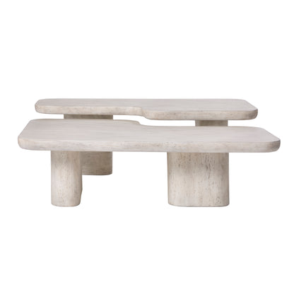 Vienna Faux Travertine Coffee Table