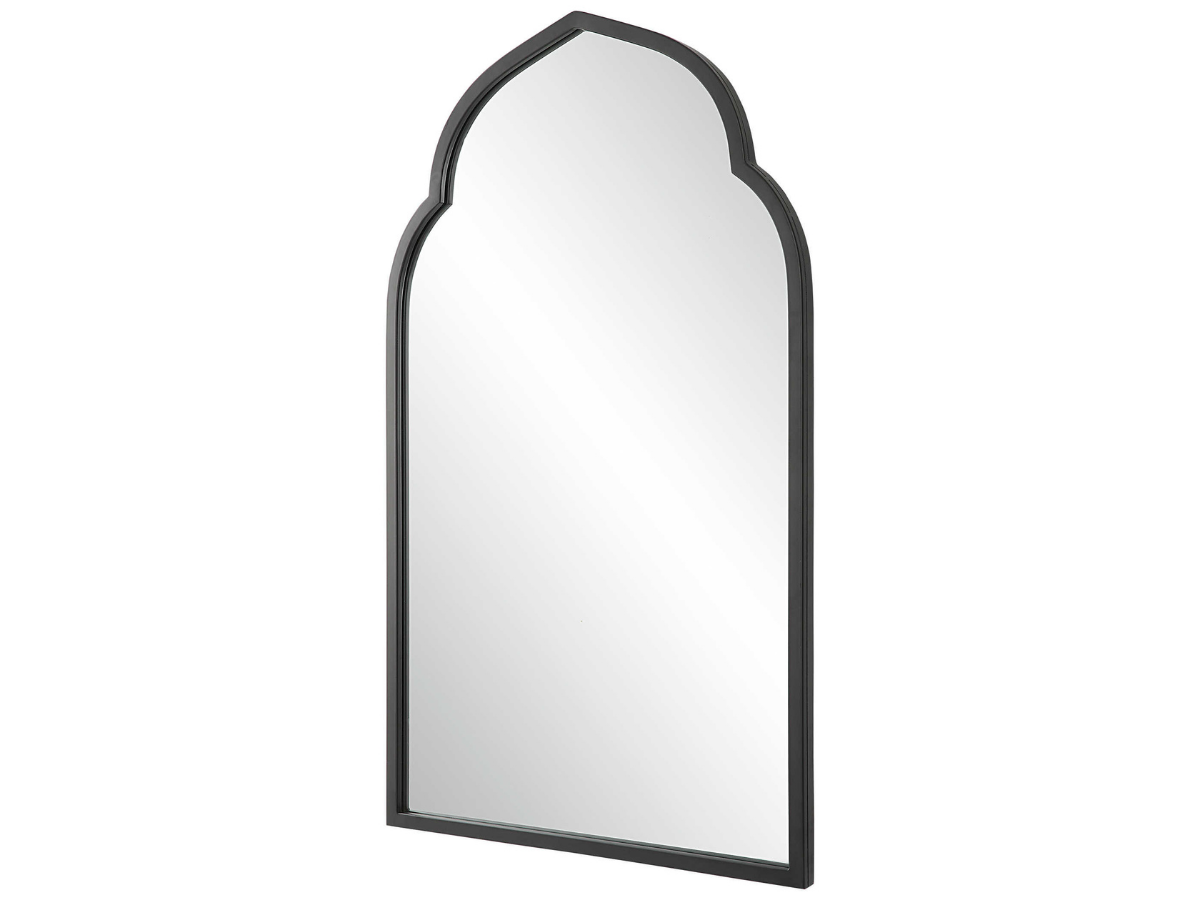 Abbyson Home Kalliop Black Arch Mirror