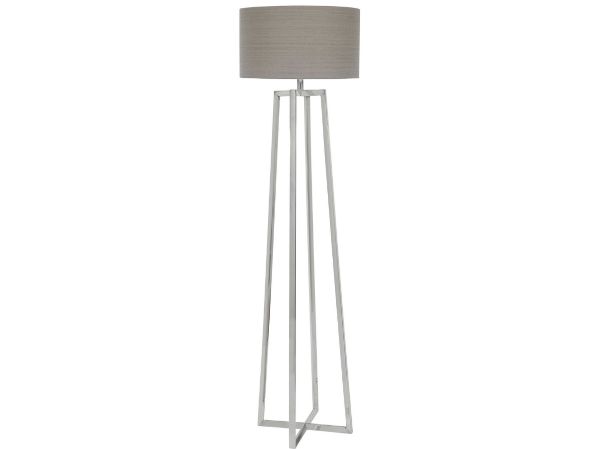 Abbyson Home Kep Polished Nickel Floor Lamp