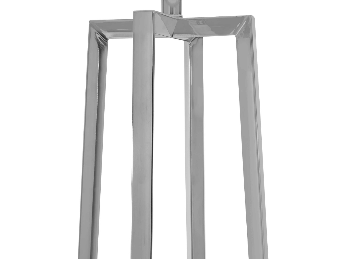 Abbyson Home Kep Polished Nickel Floor Lamp