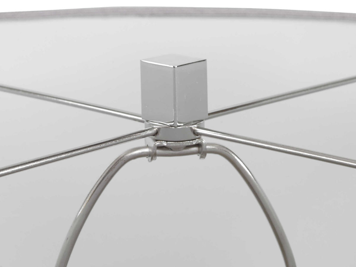 Abbyson Home Kep Polished Nickel Floor Lamp