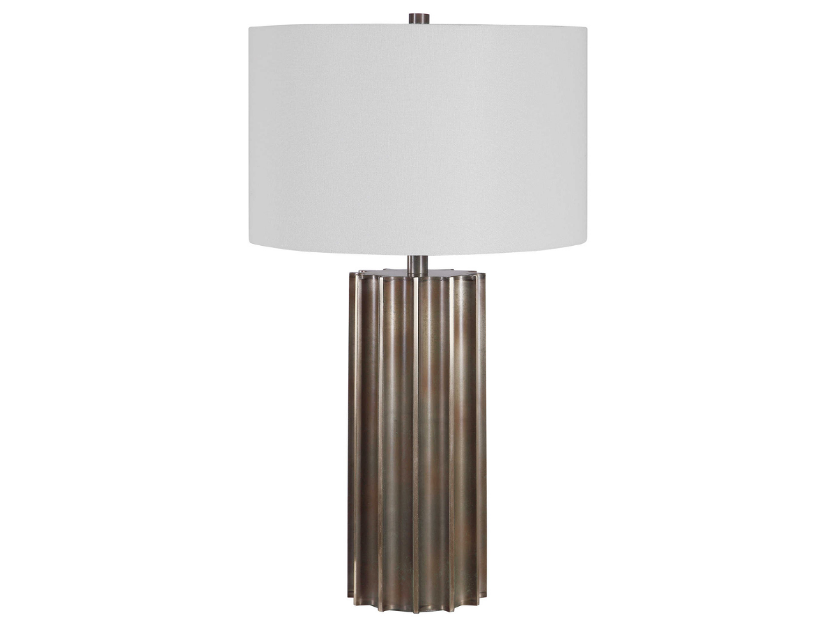 Abbyson Home Killian Gun Metal Table Lamp