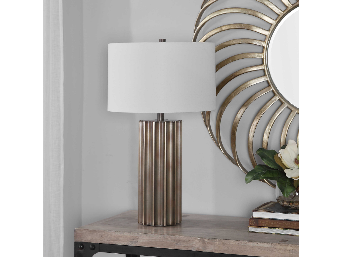 Abbyson Home Killian Gun Metal Table Lamp