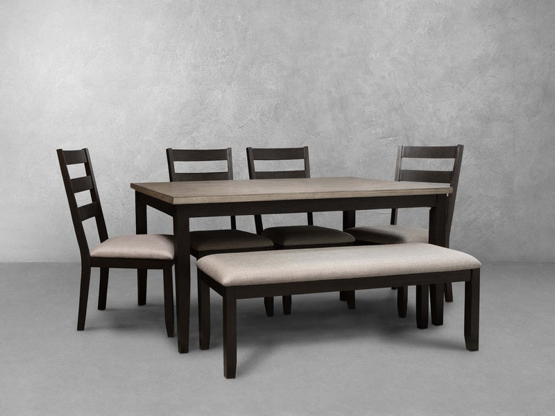 Kinsley Wood 6-pc Dining Set