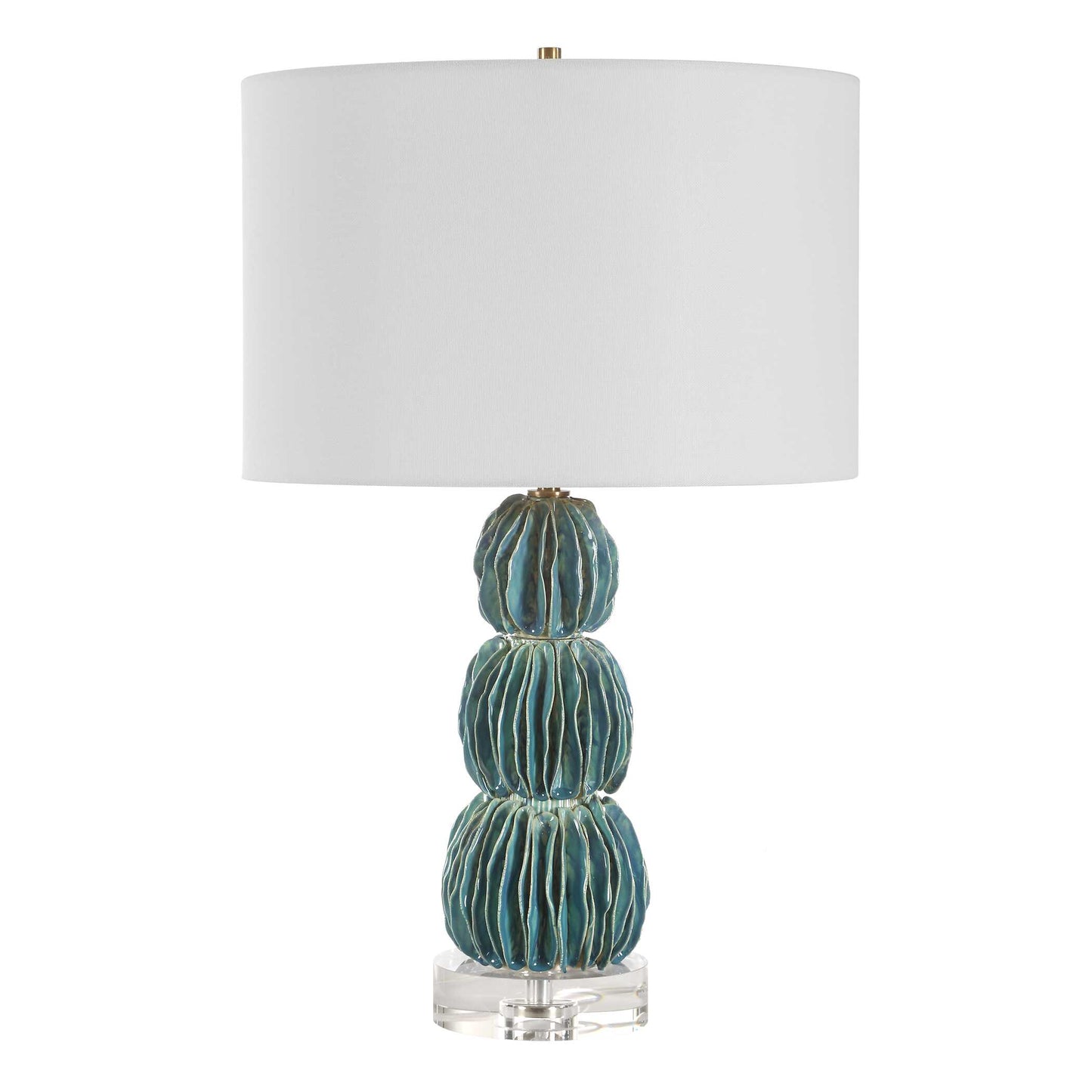 Abbyson Home Bonaire Teal Blue Table Lamp