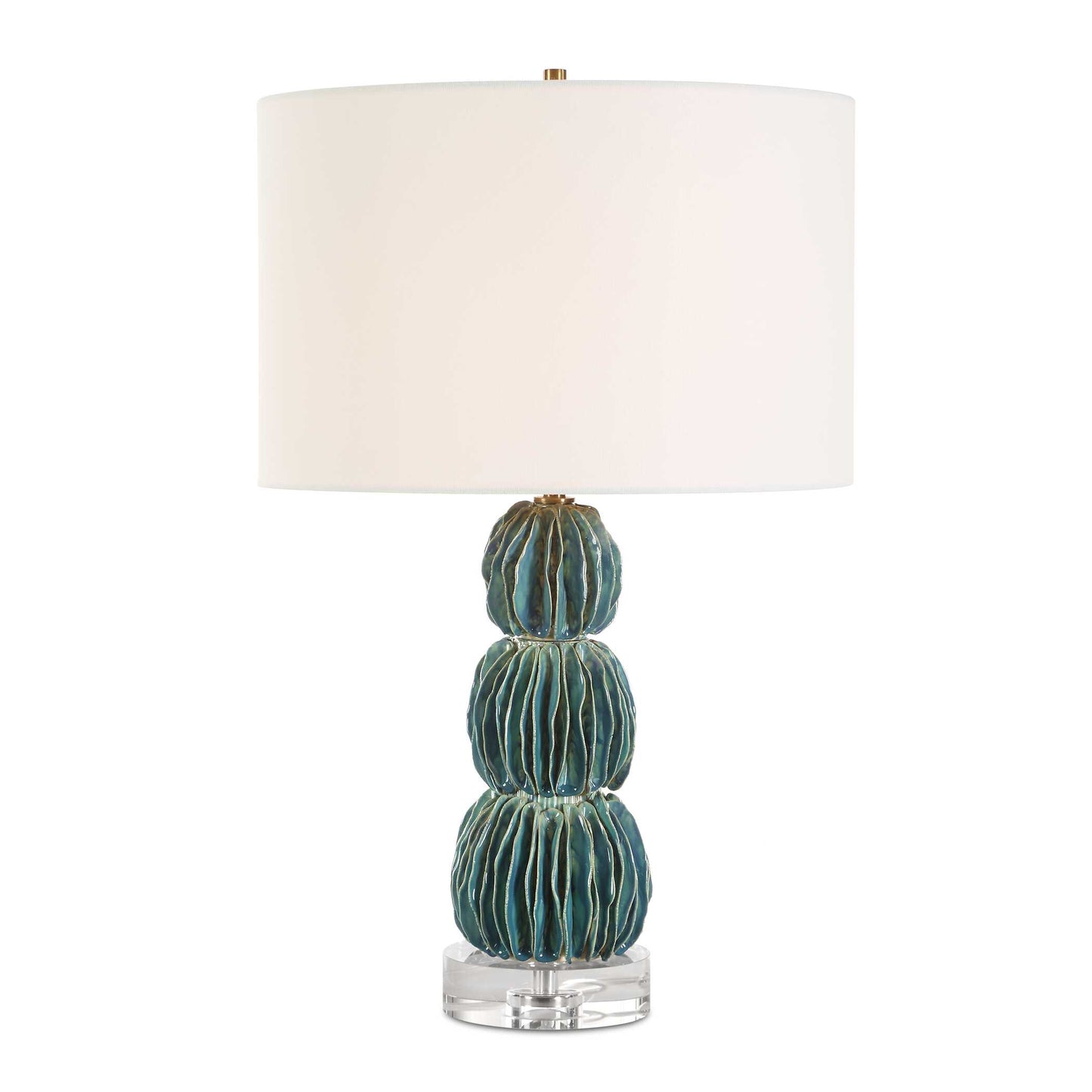 Abbyson Home Bonaire Teal Blue Table Lamp