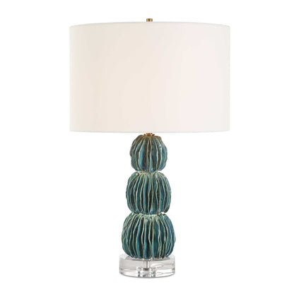 Abbyson Home Bonaire Teal Blue Table Lamp