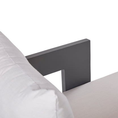 Sedona Outdoor Chaise Lounger, Sunbrella Cast Pumice And Bronze Aluminum