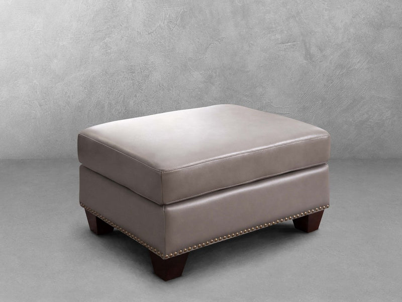Landon Leather Ottoman