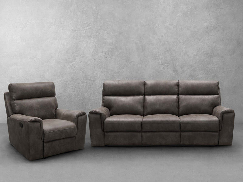 Lawrence Fabric Reclining Sofa And Recliner Set
