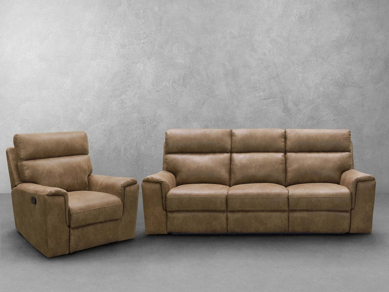 Lawrence Fabric Reclining Sofa And Recliner Set