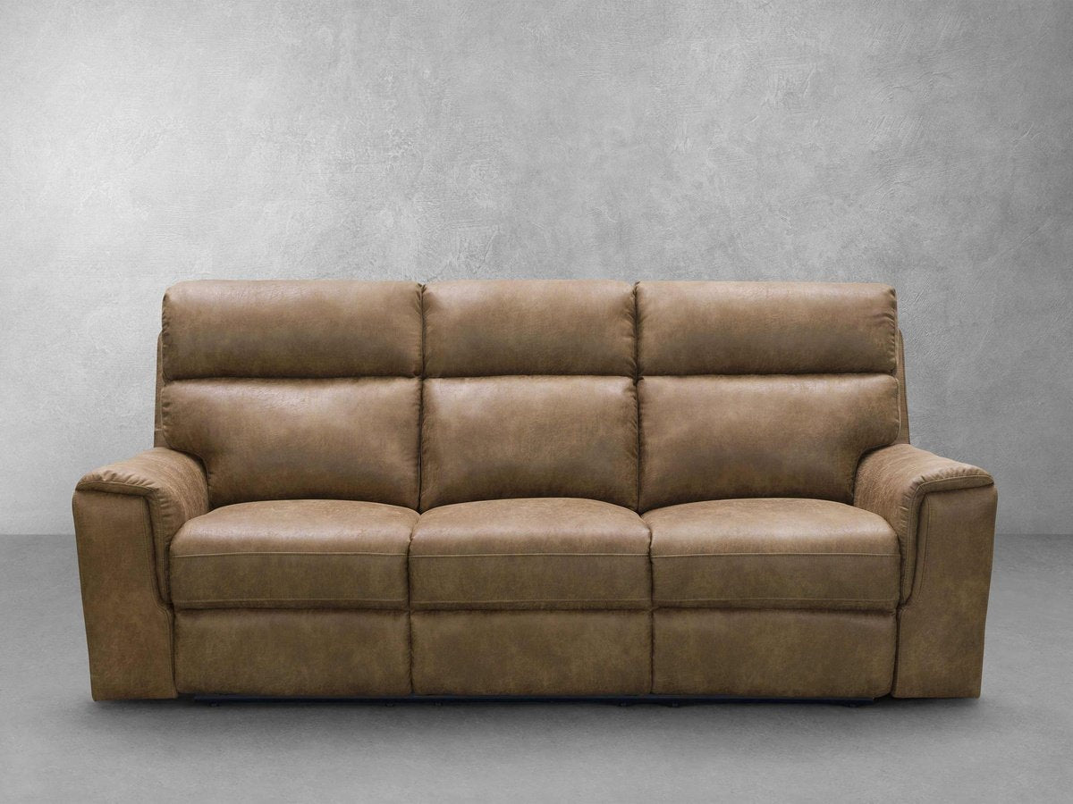 Lawrence Fabric Reclining Sofa - Camel