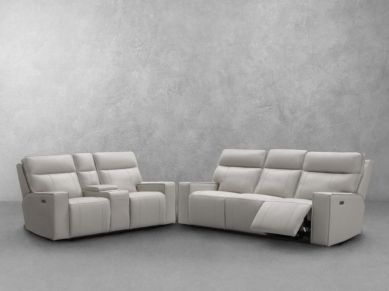 Layton 2-pc Leather Power Reclining Set