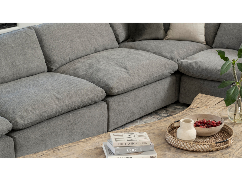 Down filled l online shaped sectional
