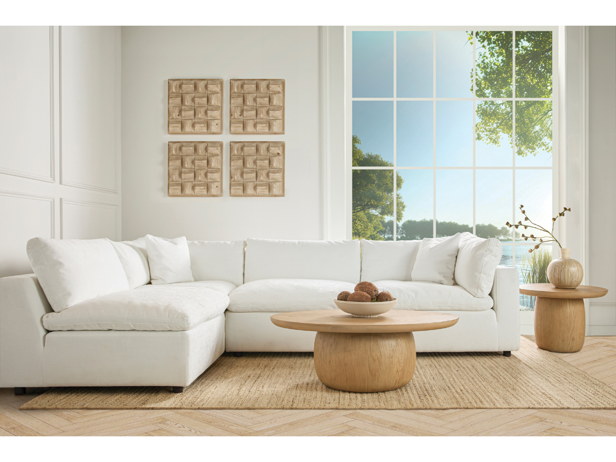 JoJo Fletcher Pauline 46"W Oak Coffee Table - Blonde