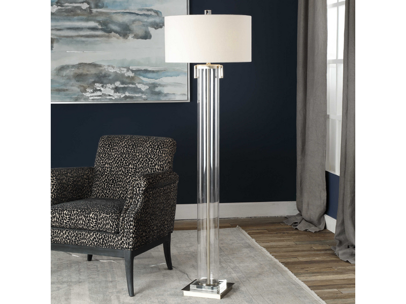 Abbyson Home Magna Tall Cylinder Floor Lamp