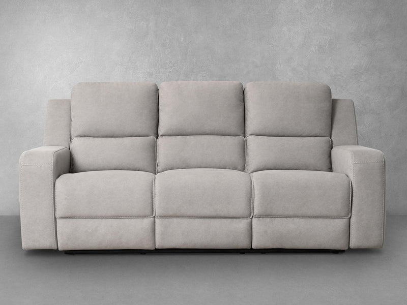 Margaret Fabric Manual Reclining Sofa with Console