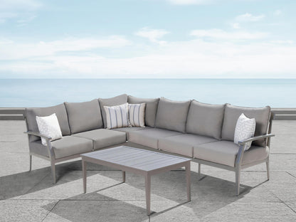 Marilla Outdoor Sectional - Gray (No Coffee Table)