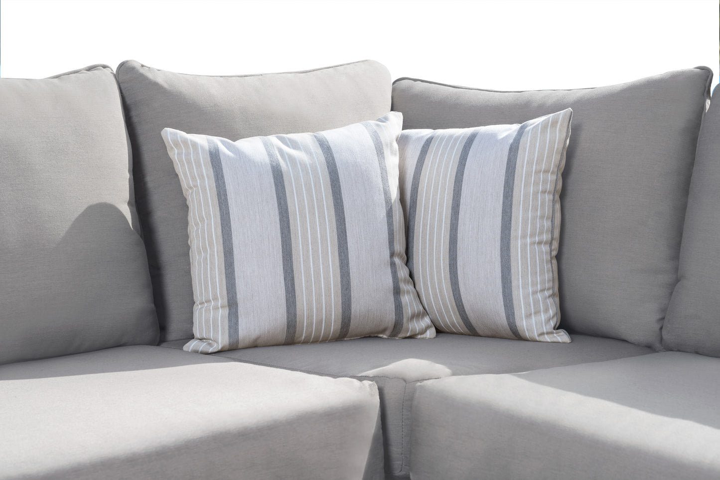 Marilla Outdoor Sectional - Gray (No Coffee Table)