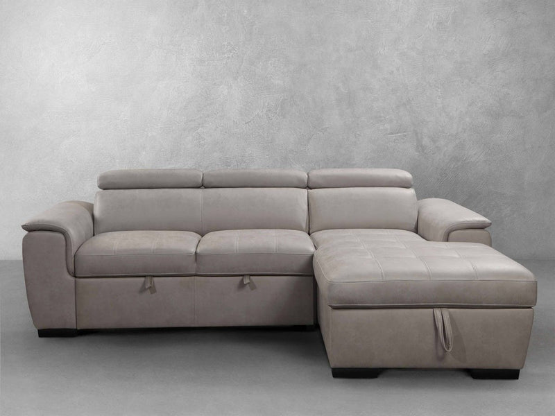 Metro Fabric Storage Sectional with Pullout Bed