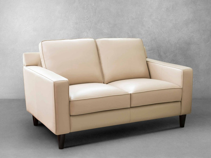 Milton Leather Loveseat