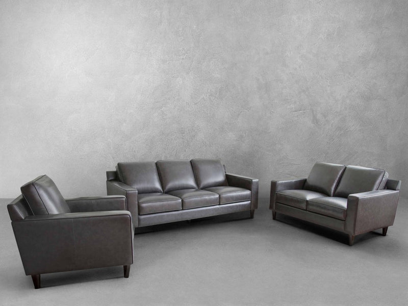 Milton 3-pc Leather Sofa Set