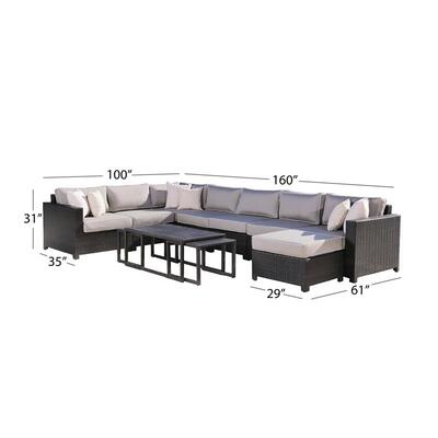 Monaco 11-pc Modular Sectional Set