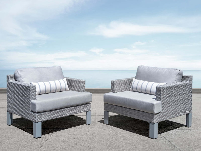 Montecito Outdoor Patio Chair with Sunbrella Fabric (Set Of 2)