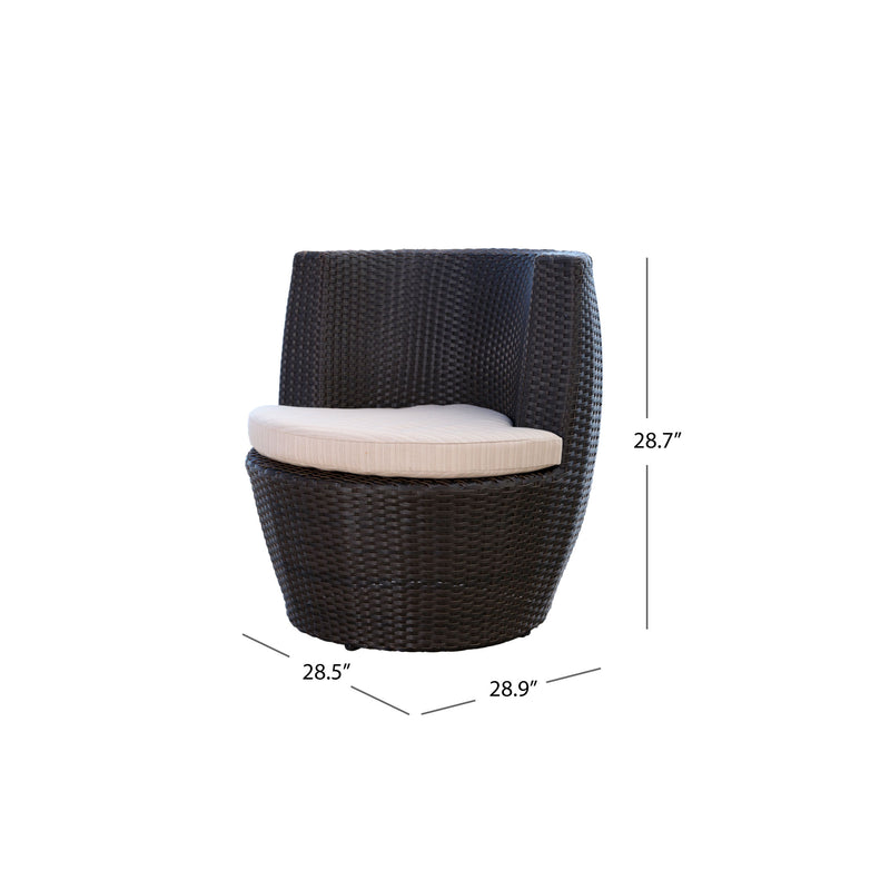 Newport Outdoor Wicker Bistro Chair