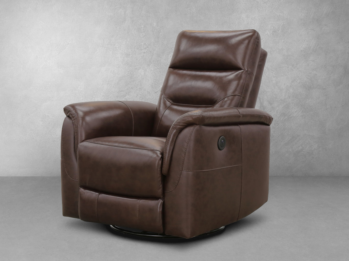 Palermo® Leather Power Glider Recliner - Brown