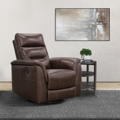 Palermo® Leather Power Glider Recliner - Brown