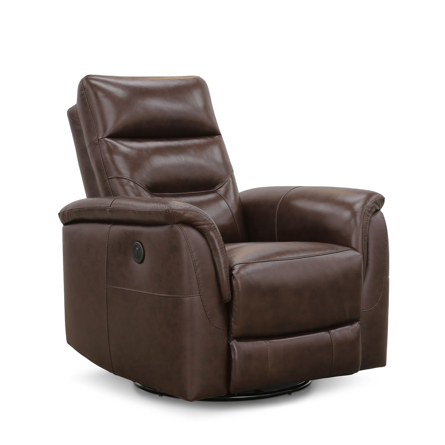 Palermo® Leather Power Glider Recliner - Brown