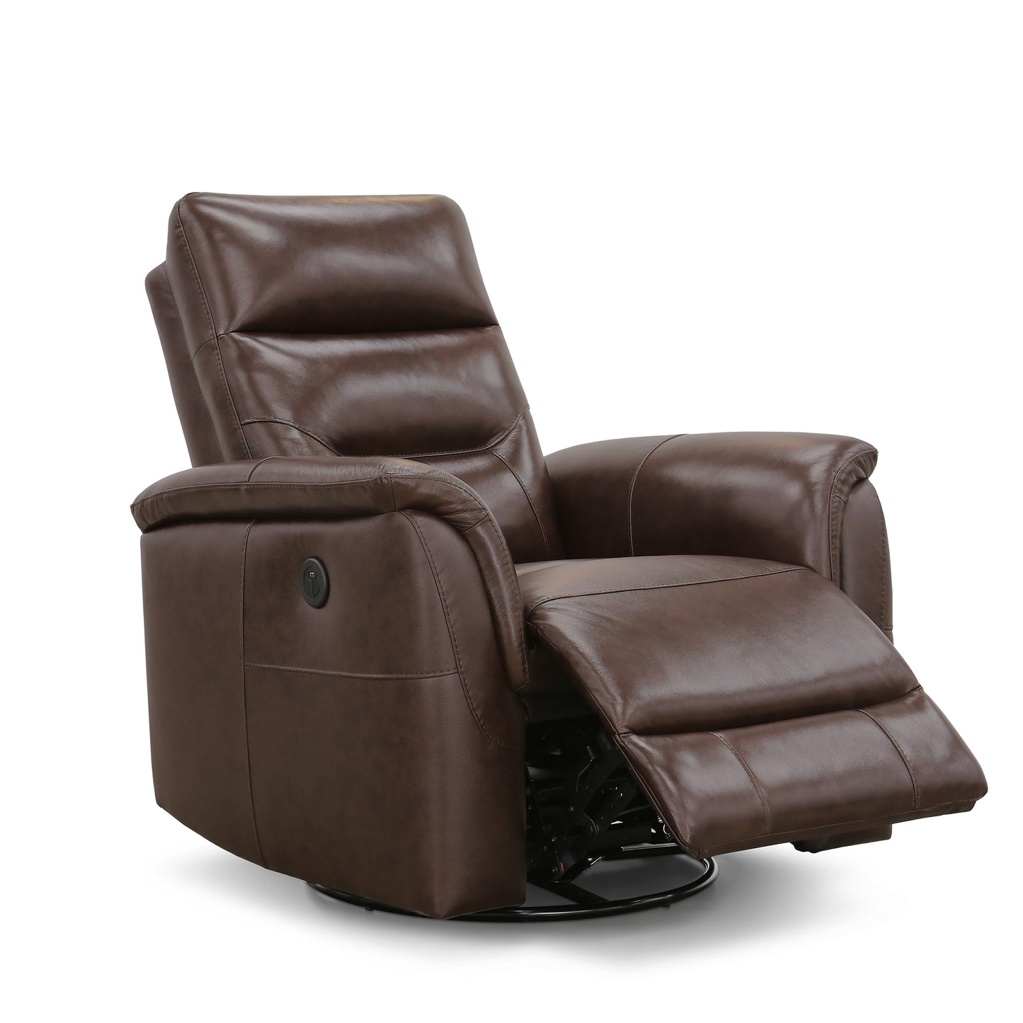 Palermo® Leather Power Glider Recliner - Brown
