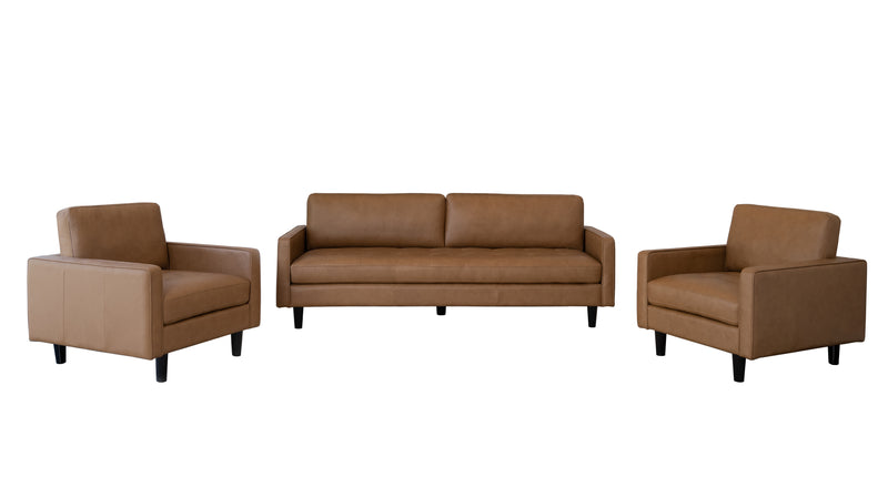 Parker 3-pc Top-Grain Leather Collection