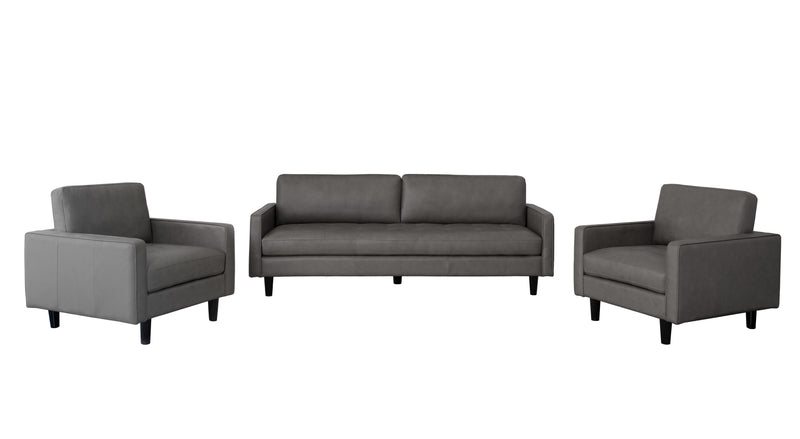 Parker 3-pc Top-Grain Leather Collection