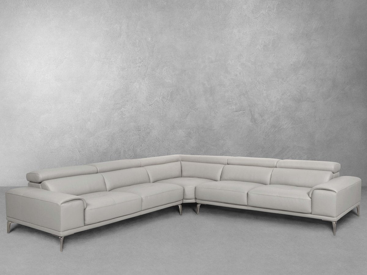Quinton Top Grain Leather Sectional