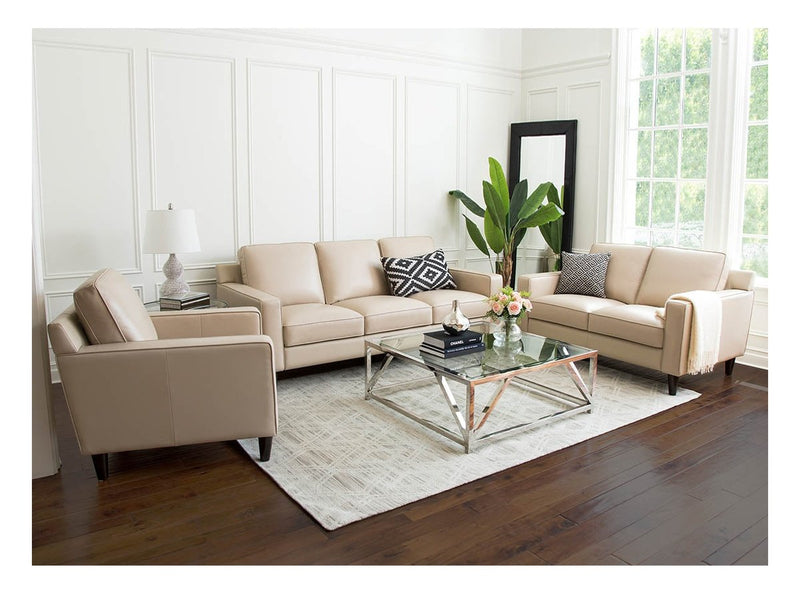 Milton 3-pc Leather Sofa Set