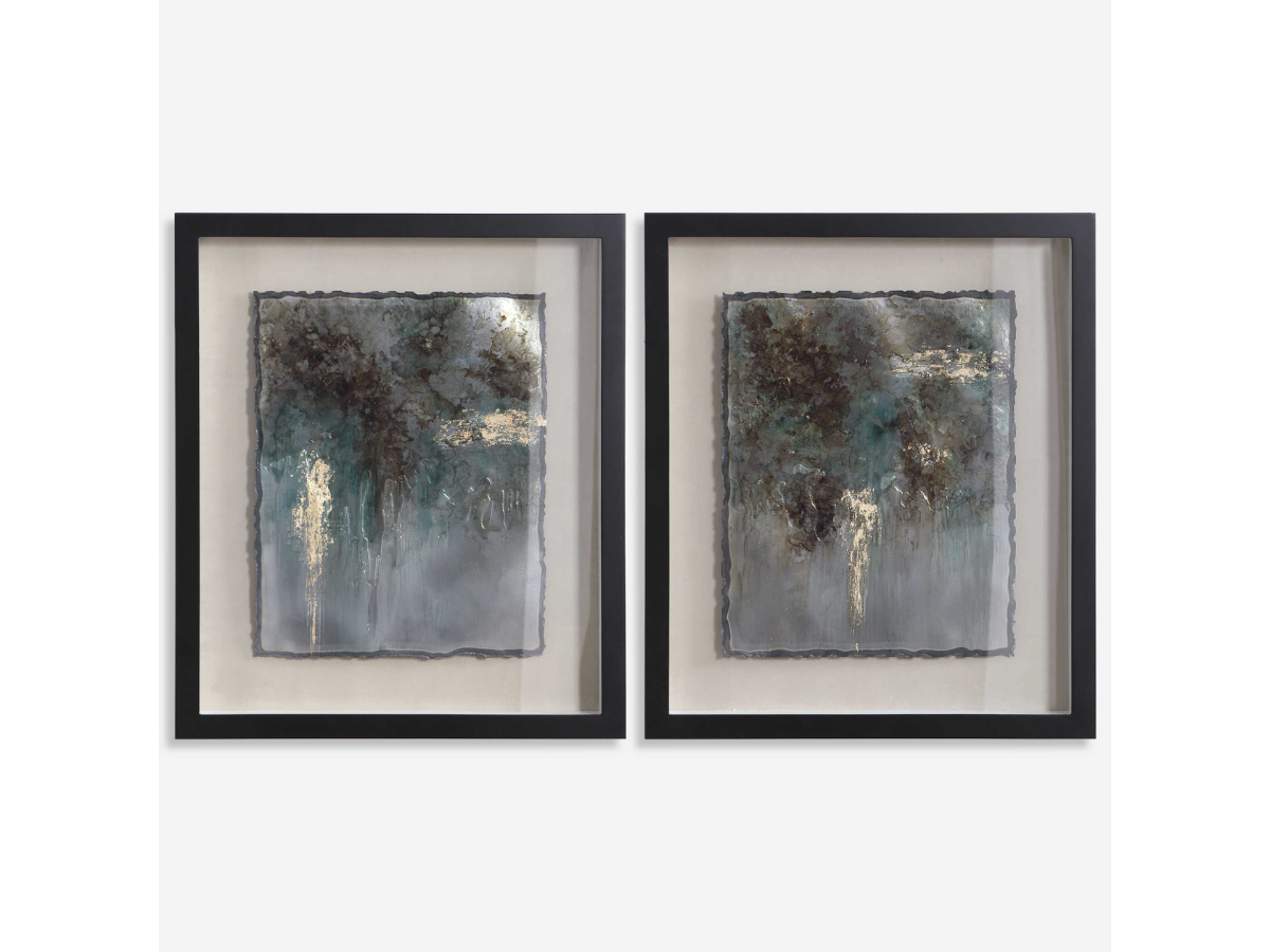 Abbyson Home Rapt Patina Framed Prints, Set of 2